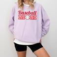 Baseball Mom Cute Mother Fans Baseball Graphic Comfort Colors Sweatshirt Crimson Baseball Mom Cute Mother Fans Baseball Graphic Comfort Colors Sweatshirt Crimson