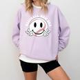 Baseball Mom Era Ball Mom Smile Face Groovy Mother's Day Comfort Colors Sweatshirt Crimson Baseball Mom Era Ball Mom Smile Face Groovy Mother's Day Comfort Colors Sweatshirt Crimson