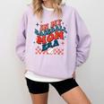 In My Baseball Mom Era Groovy Mom Baseball Mama Mother's Day Comfort Colors Sweatshirt Crimson In My Baseball Mom Era Groovy Mom Baseball Mama Mother's Day Comfort Colors Sweatshirt Crimson