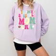 In My Baseball Mom Era Baseball Mama Comfort Colors Sweatshirt Crimson