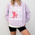 Baseball Mom Heart Ball Graphic Mother's Day Comfort Colors Sweatshirt Crimson