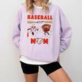 Baseball Mom Heart Baseball Mama Mother's Day Comfort Colors Sweatshirt Crimson Baseball Mom Heart Baseball Mama Mother's Day Comfort Colors Sweatshirt Crimson