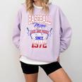 Baseball Mom Loud & Proud Since 1972 Comfort Colors Sweatshirt Crimson Baseball Mom Loud & Proud Since 1972 Comfort Colors Sweatshirt Crimson