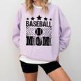 Baseball Mom Baseball Lover Mom Comfort Colors Sweatshirt Crimson