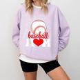 Baseball Mom Mama Mother's Day Sport Lover Comfort Colors Sweatshirt Crimson Baseball Mom Mama Mother's Day Sport Lover Comfort Colors Sweatshirt Crimson