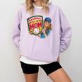 Baseball Mom Mama Mother's In My Baseball Mom Era Comfort Colors Sweatshirt Crimson