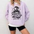 Baseball Mom May Get Loud Messy Bun Mother's Day Comfort Colors Sweatshirt Crimson Baseball Mom May Get Loud Messy Bun Mother's Day Comfort Colors Sweatshirt Crimson
