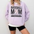 Baseball Mom Not Like a Normal Mom Baseball Mama Comfort Colors Sweatshirt Crimson