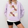 Baseball Mom Baseball Parent Number Two Baseball Gear 2 Comfort Colors Sweatshirt Crimson