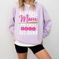 Baseball Mom Baseball Pitcher Bat Gloves Baseball Player Comfort Colors Sweatshirt Crimson