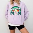Baseball Mom Rainbow Game Day Comfort Colors Sweatshirt Crimson Baseball Mom Rainbow Game Day Comfort Colors Sweatshirt Crimson
