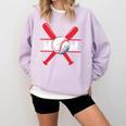 Baseball Mom Red Comfort Colors Sweatshirt Crimson Baseball Mom Red Comfort Colors Sweatshirt Crimson