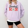 Baseball Mom Retro Distressed Baseball Family Matching Comfort Colors Sweatshirt Crimson Baseball Mom Retro Distressed Baseball Family Matching Comfort Colors Sweatshirt Crimson