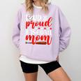 Baseball Mom Sport Mommy Baseball Mama Mother's Day Comfort Colors Sweatshirt Crimson