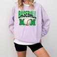 Baseball Mom Sports Green Comfort Colors Sweatshirt Crimson Baseball Mom Sports Green Comfort Colors Sweatshirt Crimson