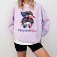 Baseball Mom USA American Flag 4th Of July Comfort Colors Sweatshirt Crimson Baseball Mom USA American Flag 4th Of July Comfort Colors Sweatshirt Crimson
