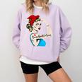 Baseball Mom Woman Baseball Sport Lover Comfort Colors Sweatshirt Crimson
