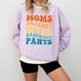 Baseball Moms Against Baseball Pants Groovy Softball Comfort Colors Sweatshirt Crimson Baseball Moms Against Baseball Pants Groovy Softball Comfort Colors Sweatshirt Crimson