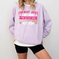 Baseball Moms I'm Not Just His Mom Baseball Mama Comfort Colors Sweatshirt Crimson Baseball Moms I'm Not Just His Mom Baseball Mama Comfort Colors Sweatshirt Crimson