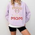 Baseball Moms Mother Kids Girls Boys School Game Comfort Colors Sweatshirt Crimson