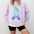 Baseball Player Graphic Comfort Colors Sweatshirt Crimson Baseball Player Graphic Comfort Colors Sweatshirt Crimson