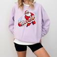 Baseball Santa 67 Christmas Xmas Pajamas Boys Comfort Colors Sweatshirt Crimson Baseball Santa 67 Christmas Xmas Pajamas Boys Comfort Colors Sweatshirt Crimson