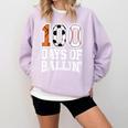 Baseball Soccer Basketball 100 Days Of School Comfort Colors Sweatshirt Crimson