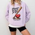 Baseball Valentine Forever On Deck For You Tee Comfort Colors Sweatshirt Crimson Baseball Valentine Forever On Deck For You Tee Comfort Colors Sweatshirt Crimson