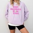 Best Baseball Mom Ever Pink Comfort Colors Sweatshirt Crimson Best Baseball Mom Ever Pink Comfort Colors Sweatshirt Crimson