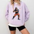 Bigfoot Playing Baseball Boys Kids Men Baseball Player Comfort Colors Sweatshirt Crimson