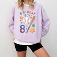 Birthday Boy 8th Birthday Baseball Comfort Colors Sweatshirt Crimson Birthday Boy 8th Birthday Baseball Comfort Colors Sweatshirt Crimson