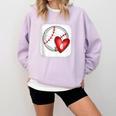 Bleached Custom Baseball Mom Number 6 Heart For Mom Comfort Colors Sweatshirt Crimson Bleached Custom Baseball Mom Number 6 Heart For Mom Comfort Colors Sweatshirt Crimson