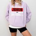 This Boy Runs On Jesus And Baseball Christian Baseball Comfort Colors Sweatshirt Crimson This Boy Runs On Jesus And Baseball Christian Baseball Comfort Colors Sweatshirt Crimson