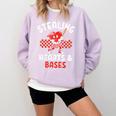 Boys Baseball Valentines Day Stealing Hearts Valentine Kids Comfort Colors Sweatshirt Crimson Boys Baseball Valentines Day Stealing Hearts Valentine Kids Comfort Colors Sweatshirt Crimson