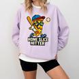 Boys Pizza Theme Baseball Home Hitter Comfort Colors Sweatshirt Crimson Boys Pizza Theme Baseball Home Hitter Comfort Colors Sweatshirt Crimson