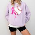 Breast Cancer Awareness Baseball Mom Comfort Colors Sweatshirt Crimson Breast Cancer Awareness Baseball Mom Comfort Colors Sweatshirt Crimson
