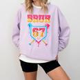 Bruh Baseball Ice Cream Drip Number 67 Player 67th Birthday Comfort Colors Sweatshirt Crimson Bruh Baseball Ice Cream Drip Number 67 Player 67th Birthday Comfort Colors Sweatshirt Crimson