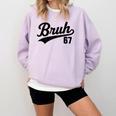 Bruh Baseball Style Number 67 Sports Bro Slang Meme Brother Comfort Colors Sweatshirt Crimson Bruh Baseball Style Number 67 Sports Bro Slang Meme Brother Comfort Colors Sweatshirt Crimson