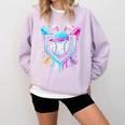 Bunny Baseball Hat With Ice Cream Easter Day Boys Kids Girls Comfort Colors Sweatshirt Crimson Bunny Baseball Hat With Ice Cream Easter Day Boys Kids Girls Comfort Colors Sweatshirt Crimson