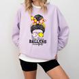 Busy Raising Ballers Softball Messy Bun Baseball Mom Comfort Colors Sweatshirt Crimson Busy Raising Ballers Softball Messy Bun Baseball Mom Comfort Colors Sweatshirt Crimson
