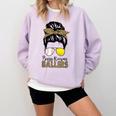Busy Raising Ballers Tennis Baseball Mom Messy Bun Leopard Comfort Colors Sweatshirt Crimson Busy Raising Ballers Tennis Baseball Mom Messy Bun Leopard Comfort Colors Sweatshirt Crimson