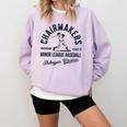 Chairmakers Sheboygan Minor League Baseball Comfort Colors Sweatshirt Crimson