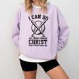 Christian Baseball Philippians 4 Comfort Colors Sweatshirt Crimson Christian Baseball Philippians 4 Comfort Colors Sweatshirt Crimson
