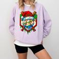Christmas Baseball Ice Cream Drip Santa Baseball Player Kids Comfort Colors Sweatshirt Crimson Christmas Baseball Ice Cream Drip Santa Baseball Player Kids Comfort Colors Sweatshirt Crimson
