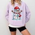 Christmas Baseball Snowman Xmas Pajamas Women Men Boys Comfort Colors Sweatshirt Crimson Christmas Baseball Snowman Xmas Pajamas Women Men Boys Comfort Colors Sweatshirt Crimson