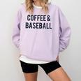 Coffee And Baseball Comfort Colors Sweatshirt Crimson Coffee And Baseball Comfort Colors Sweatshirt Crimson