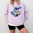 Cool Rabbit Baseball Easter Men Boy Toddler Kid Comfort Colors Sweatshirt Crimson
