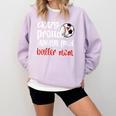 Crazy Proud Soccer Baseball Player Mom Ball Mother Comfort Colors Sweatshirt Crimson Crazy Proud Soccer Baseball Player Mom Ball Mother Comfort Colors Sweatshirt Crimson