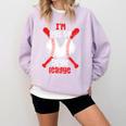 Cute Baseball Mom Out Of Your League Mommy Sports Players Premium Comfort Colors Sweatshirt Crimson