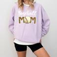 Cute Baseball Mom Leopard Print Mom For Mother's Day Comfort Colors Sweatshirt Crimson Cute Baseball Mom Leopard Print Mom For Mother's Day Comfort Colors Sweatshirt Crimson